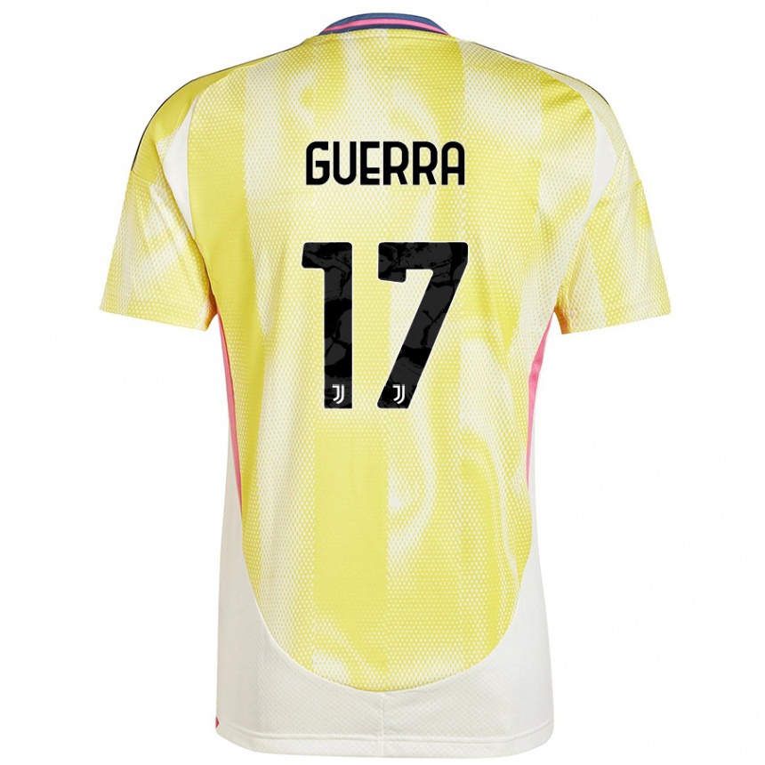 Hombre Fútbol Camiseta Simone Guerra #17 Amarillo Solar 2ª Equipación 2024/25 Argentina