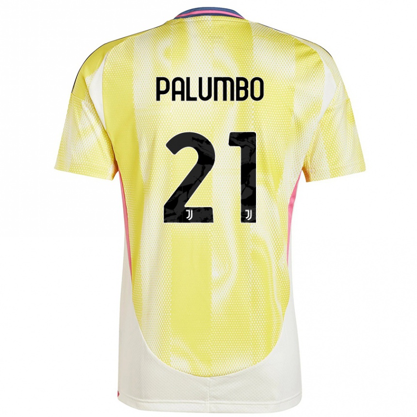 Hombre Fútbol Camiseta Martin Palumbo #21 Amarillo Solar 2ª Equipación 2024/25 Argentina