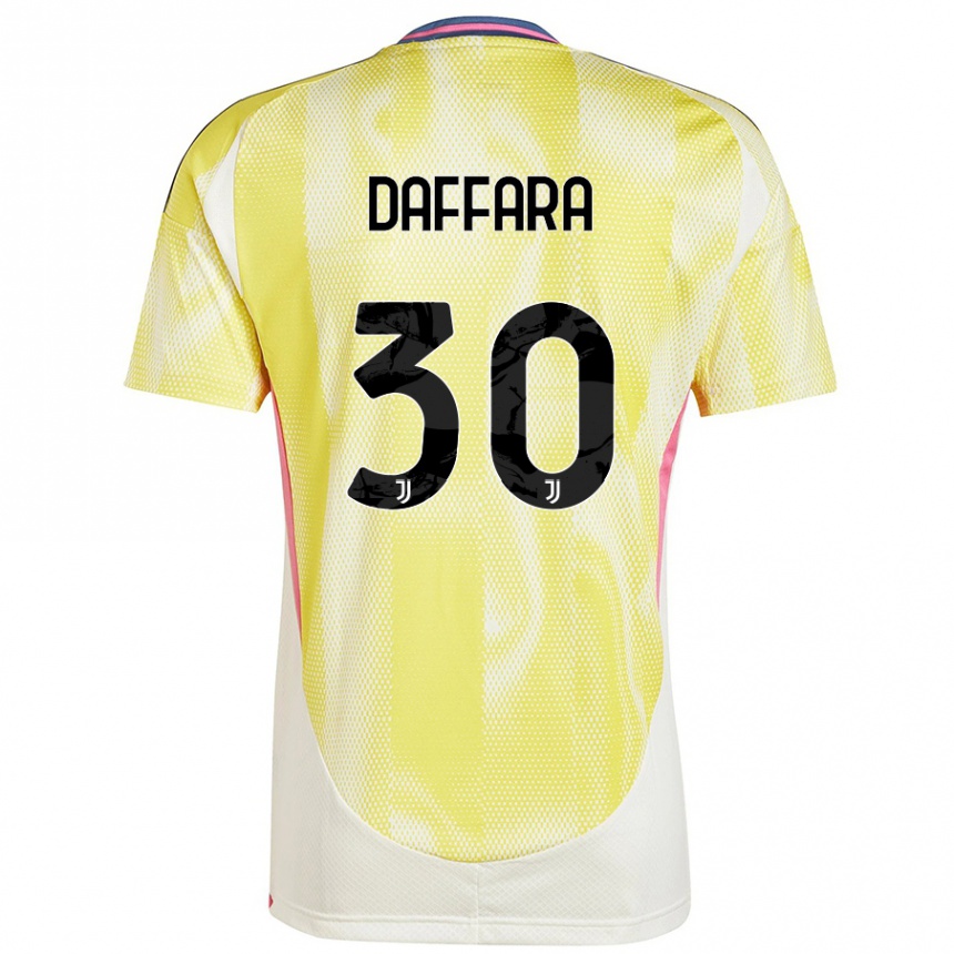 Hombre Fútbol Camiseta Giovanni Daffara #30 Amarillo Solar 2ª Equipación 2024/25 Argentina