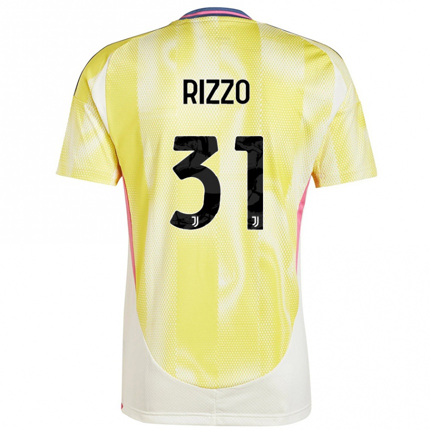 Hombre Fútbol Camiseta Niccolò Rizzo #31 Amarillo Solar 2ª Equipación 2024/25 Argentina