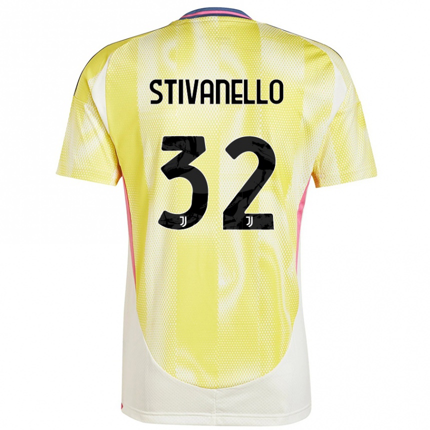 Hombre Fútbol Camiseta Riccardo Stivanello #32 Amarillo Solar 2ª Equipación 2024/25 Argentina