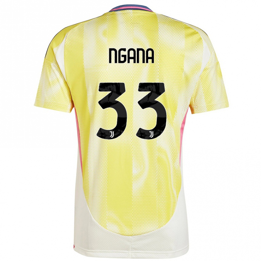 Hombre Fútbol Camiseta Valdes Ngana #33 Amarillo Solar 2ª Equipación 2024/25 Argentina