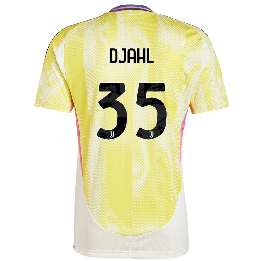 Hombre Fútbol Camiseta Rayan Djahl #35 Amarillo Solar 2ª Equipación 2024/25 Argentina