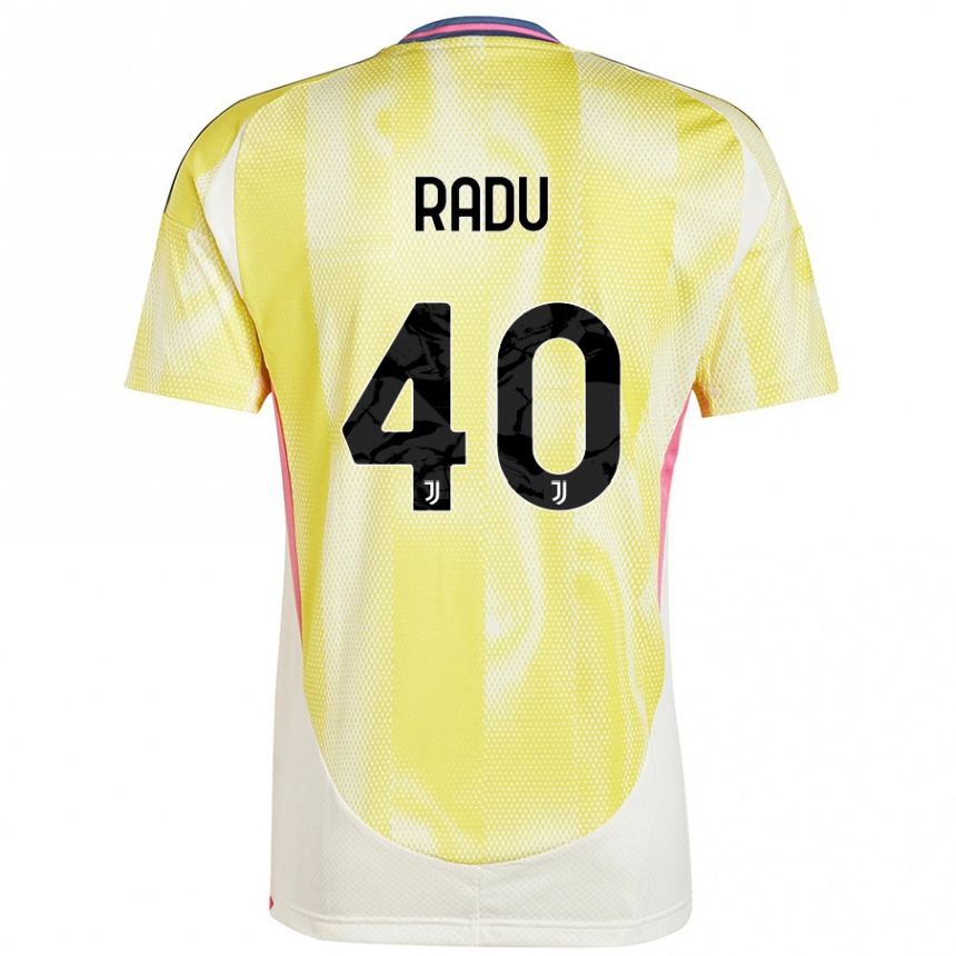 Hombre Fútbol Camiseta Riccardo Radu #40 Amarillo Solar 2ª Equipación 2024/25 Argentina