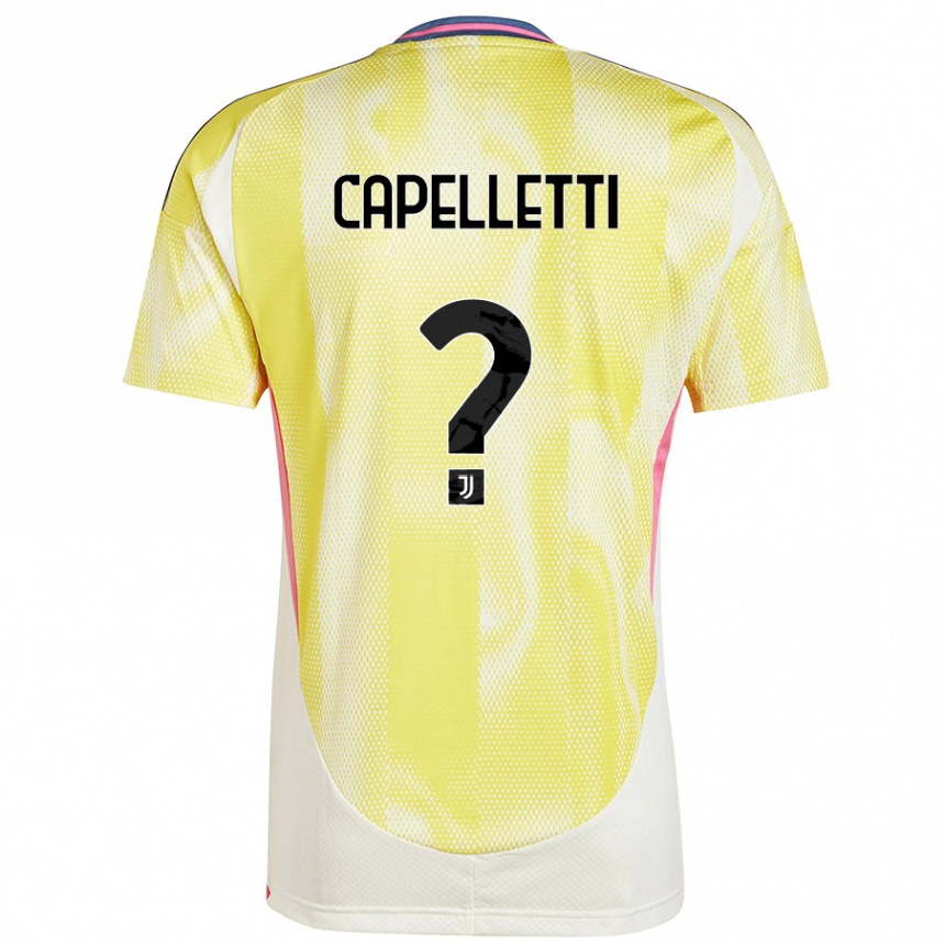 Hombre Fútbol Camiseta Alessia Capelletti #0 Amarillo Solar 2ª Equipación 2024/25 Argentina