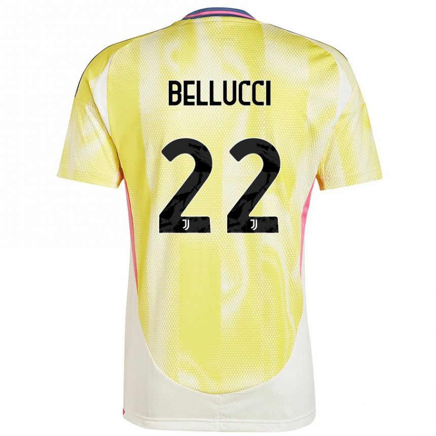 Hombre Fútbol Camiseta Melissa Bellucci #22 Amarillo Solar 2ª Equipación 2024/25 Argentina