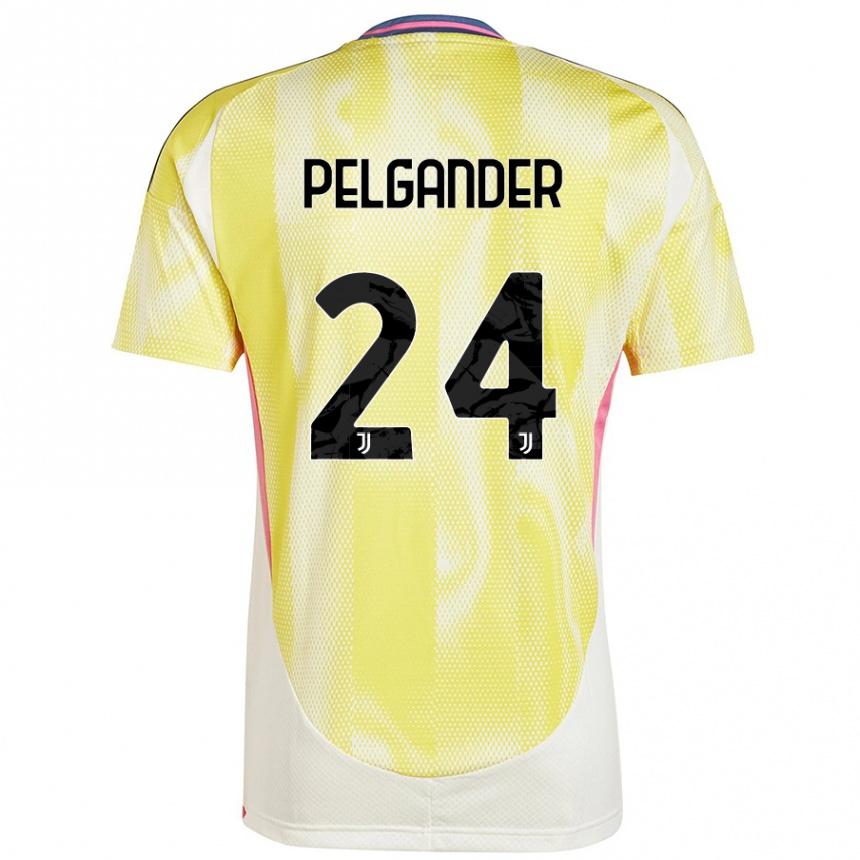 Hombre Fútbol Camiseta Elsa Pelgander #24 Amarillo Solar 2ª Equipación 2024/25 Argentina