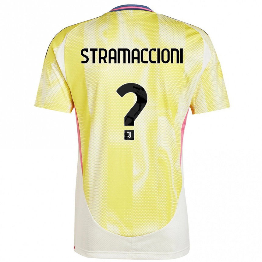 Hombre Fútbol Camiseta Diego Stramaccioni #0 Amarillo Solar 2ª Equipación 2024/25 Argentina