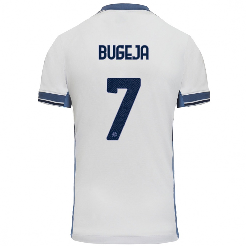 Hombre Fútbol Camiseta Haley Bugeja #7 Blanco Gris 2ª Equipación 2024/25 Argentina