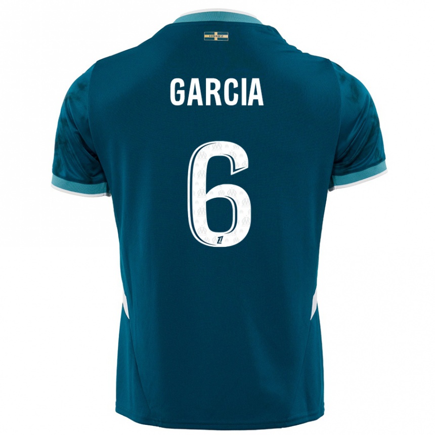 Hombre Fútbol Camiseta Ulisses Garcia #6 Azul Turquesa 2ª Equipación 2024/25 Argentina