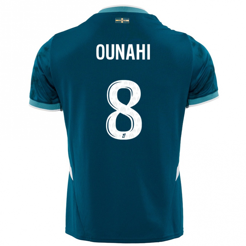 Hombre Fútbol Camiseta Azzedine Ounahi #8 Azul Turquesa 2ª Equipación 2024/25 Argentina