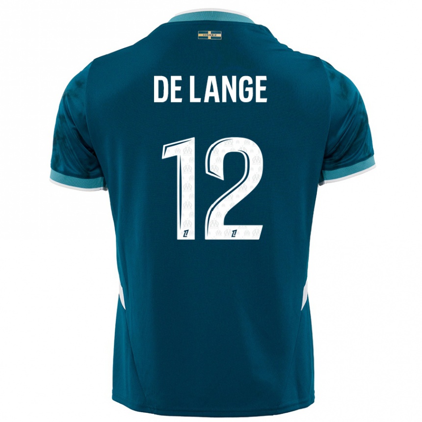 Hombre Fútbol Camiseta Jeffrey De Lange #12 Azul Turquesa 2ª Equipación 2024/25 Argentina