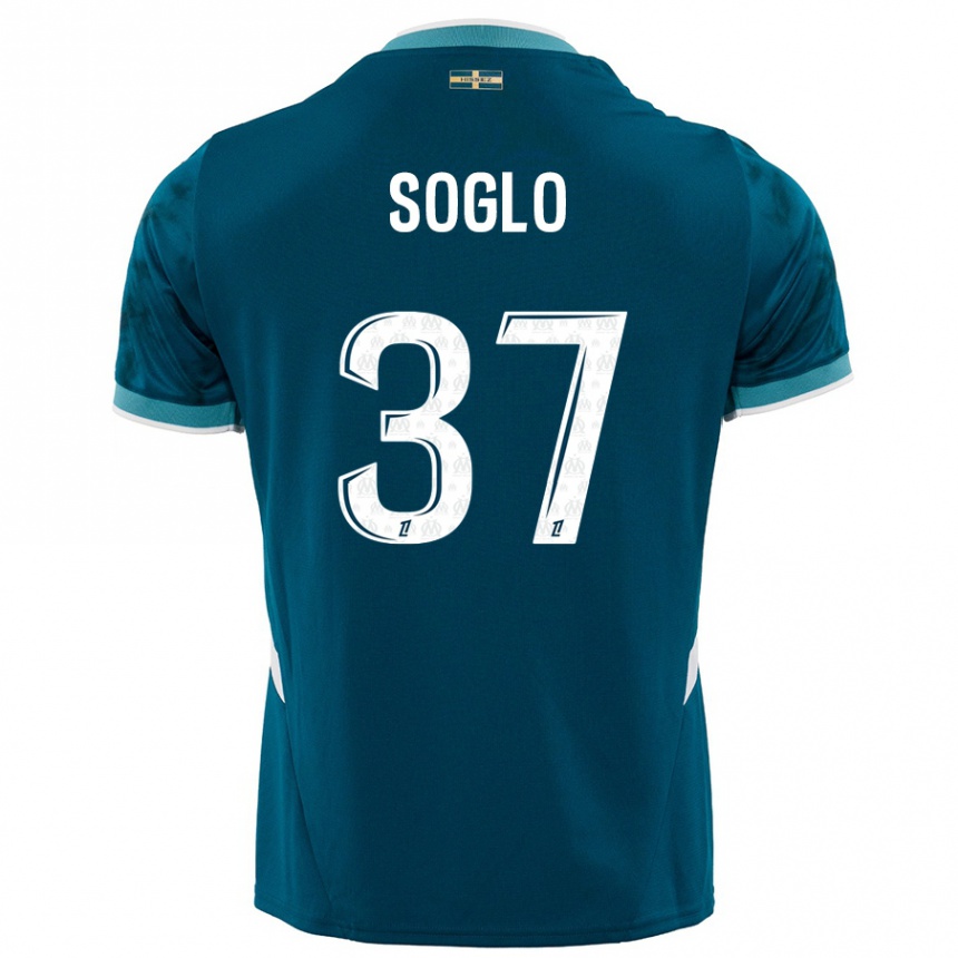 Hombre Fútbol Camiseta Emran Soglo #37 Azul Turquesa 2ª Equipación 2024/25 Argentina