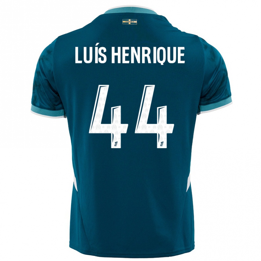 Hombre Fútbol Camiseta Luis Henrique #44 Azul Turquesa 2ª Equipación 2024/25 Argentina