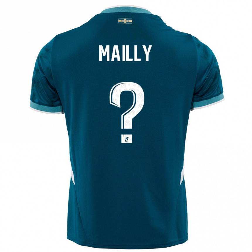 Hombre Fútbol Camiseta Evan Mailly #0 Azul Turquesa 2ª Equipación 2024/25 Argentina