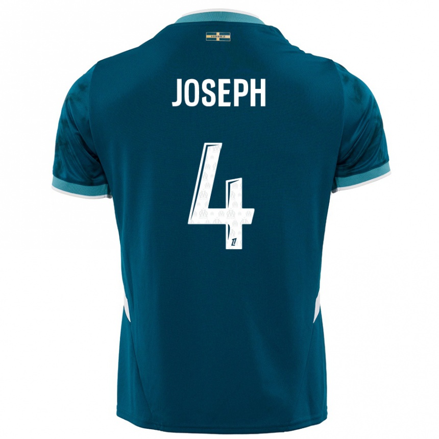 Hombre Fútbol Camiseta Tabita Joseph #4 Azul Turquesa 2ª Equipación 2024/25 Argentina