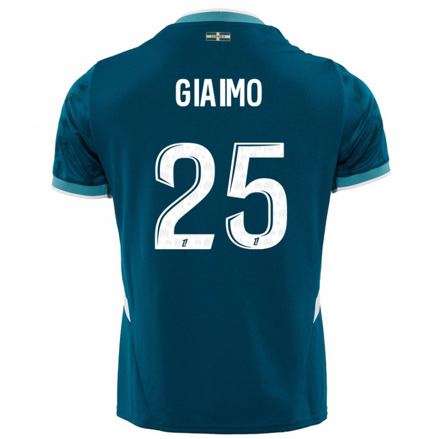 Hombre Fútbol Camiseta Carla Giaimo #25 Azul Turquesa 2ª Equipación 2024/25 Argentina