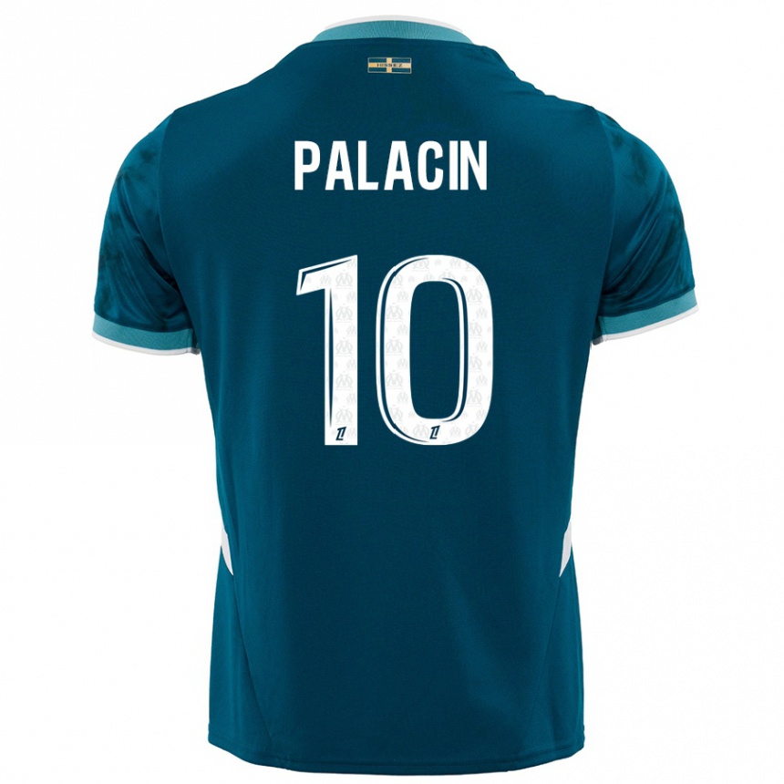 Hombre Fútbol Camiseta Sara Palacin #10 Azul Turquesa 2ª Equipación 2024/25 Argentina