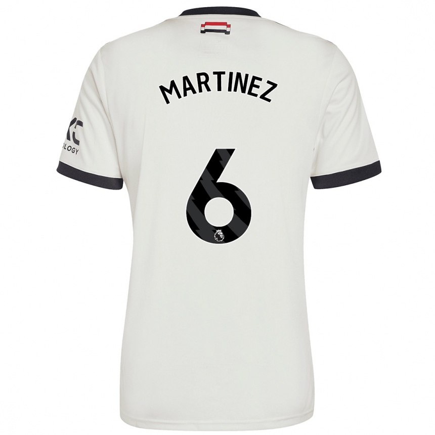 Hombre Fútbol Camiseta Lisandro Martinez #6 Blanquecino Equipación Tercera 2024/25 Argentina