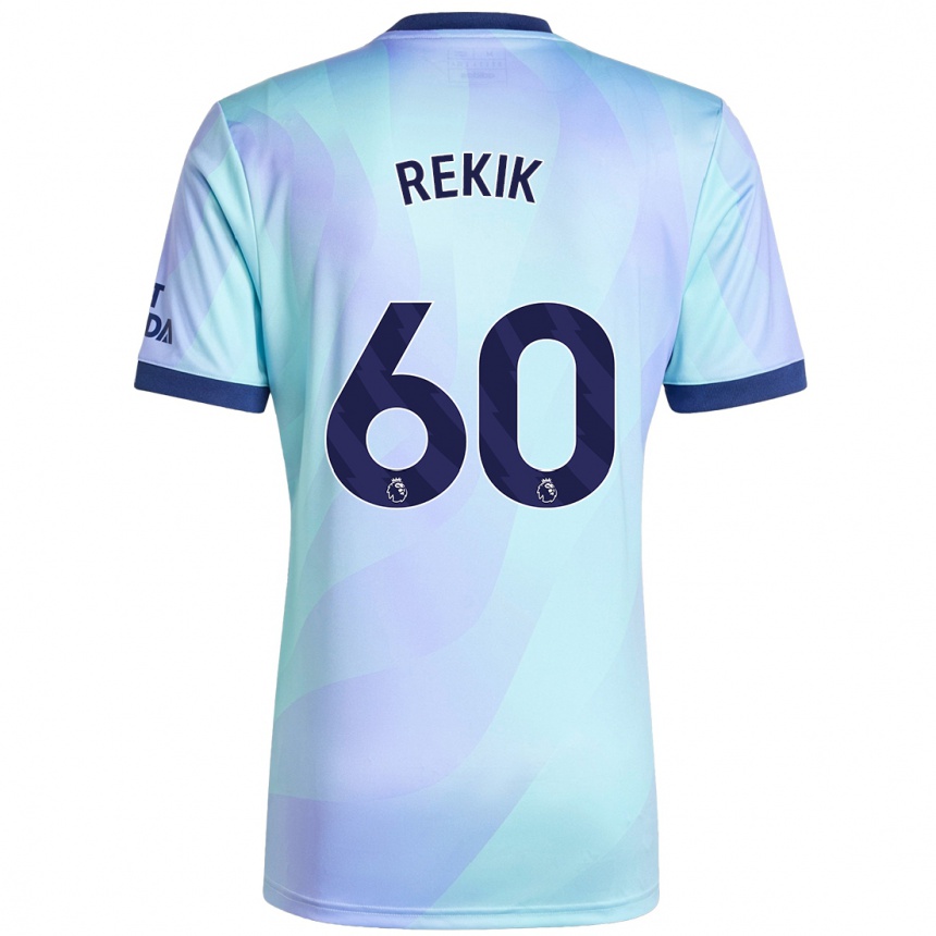 Hombre Fútbol Camiseta Omar Rekik #60 Agua Equipación Tercera 2024/25 Argentina