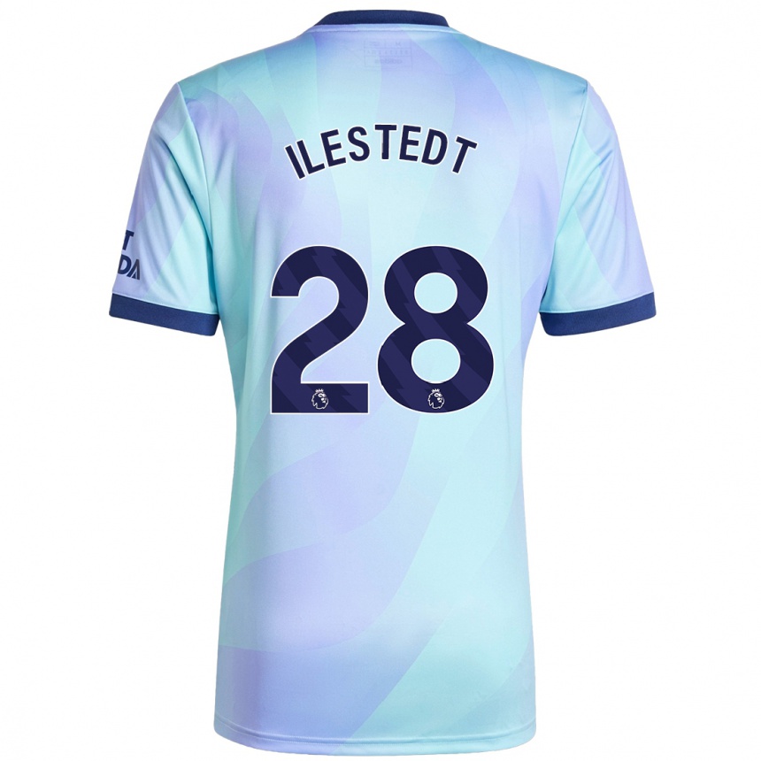 Hombre Fútbol Camiseta Amanda Ilestedt #28 Agua Equipación Tercera 2024/25 Argentina