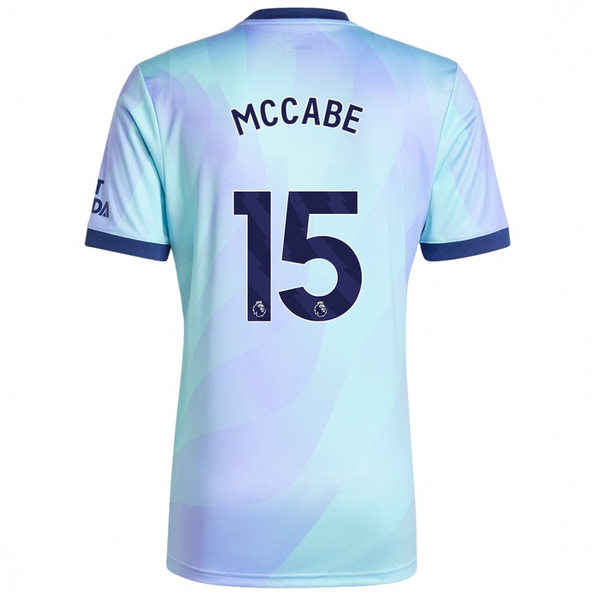 Hombre Fútbol Camiseta Katie Mccabe #15 Agua Equipación Tercera 2024/25 Argentina