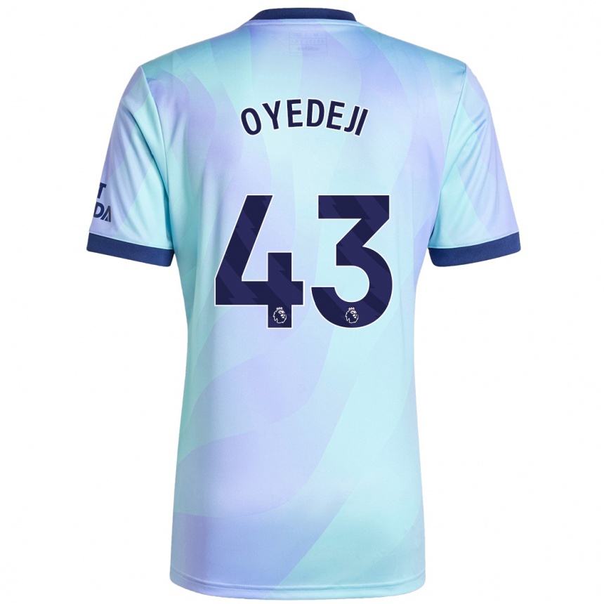 Hombre Fútbol Camiseta Nathan Butler Oyedeji #43 Agua Equipación Tercera 2024/25 Argentina