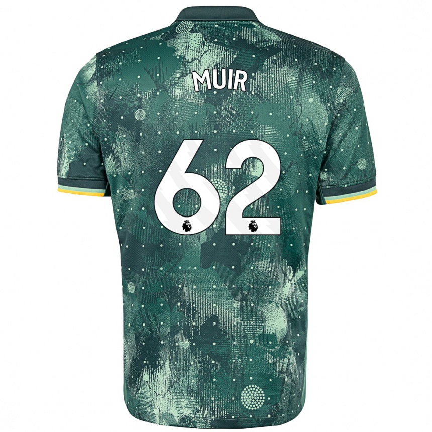 Hombre Fútbol Camiseta Marqes Muir #62 Verde Menta Equipación Tercera 2024/25 Argentina