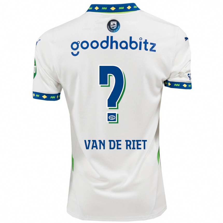 Hombre Fútbol Camiseta Raf Van De Riet #0 Blanco Azul Oscuro Equipación Tercera 2024/25 Argentina