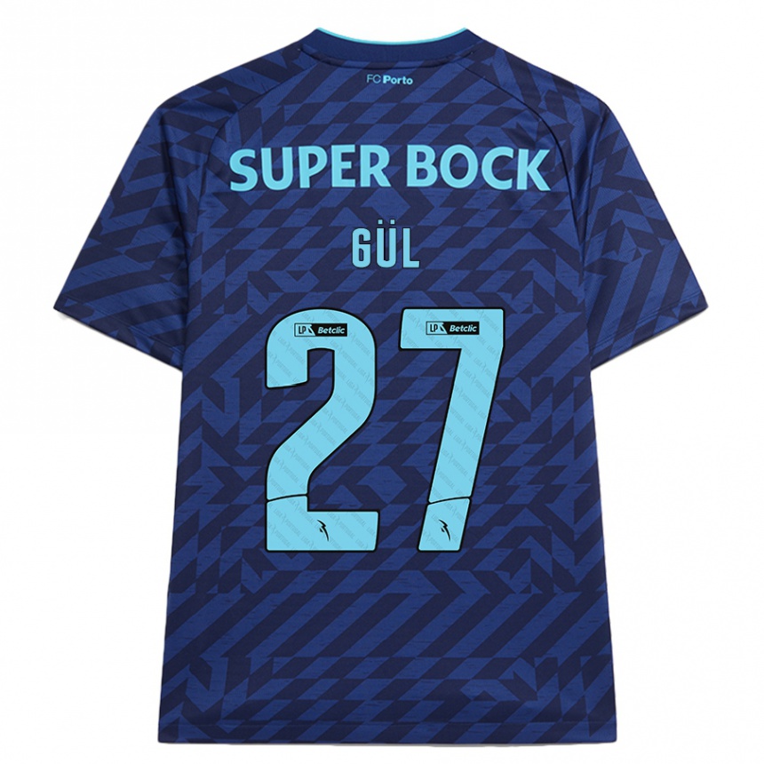 Hombre Fútbol Camiseta Deniz Gül #27 Azul Marino Equipación Tercera 2024/25 Argentina