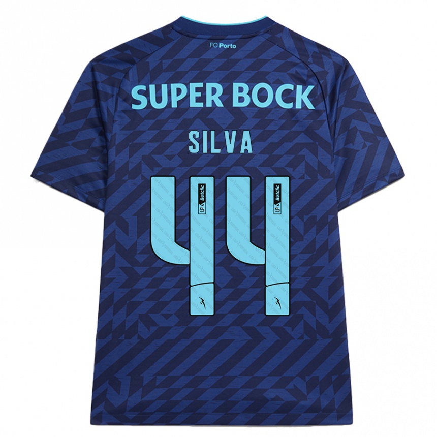 Hombre Fútbol Camiseta Felipe Silva #44 Azul Marino Equipación Tercera 2024/25 Argentina