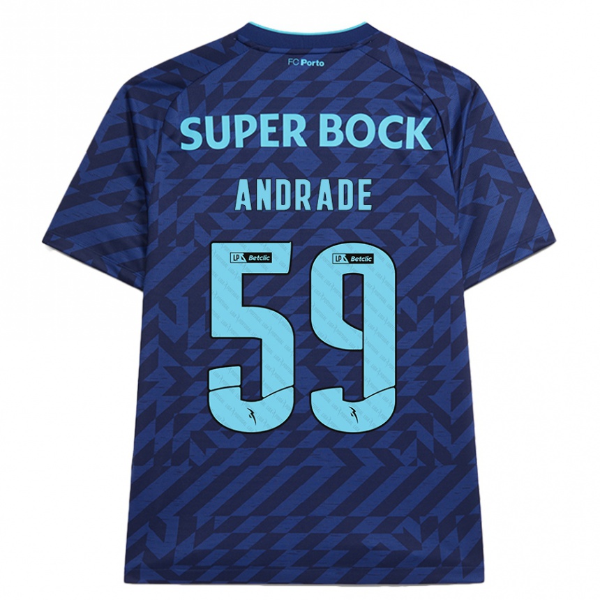 Hombre Fútbol Camiseta Tiago Andrade #59 Azul Marino Equipación Tercera 2024/25 Argentina