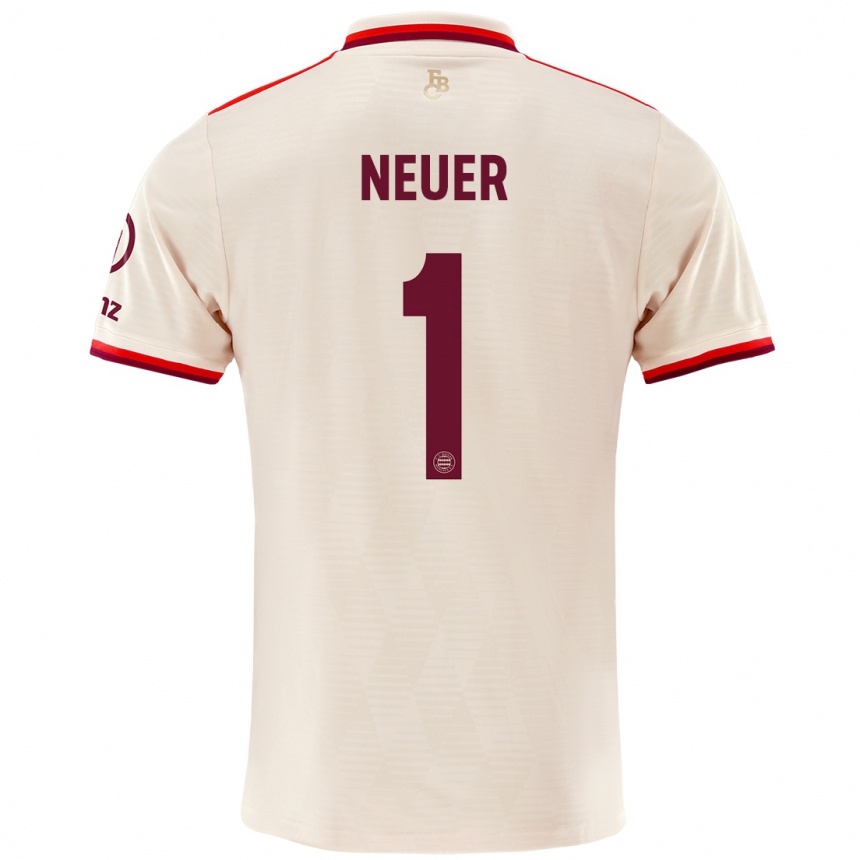 Hombre Fútbol Camiseta Manuel Neuer #1 Lino Equipación Tercera 2024/25 Argentina