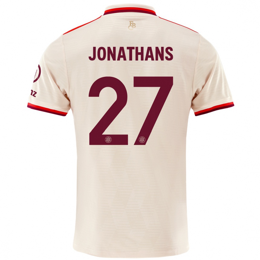 Hombre Fútbol Camiseta David Jonathans #27 Lino Equipación Tercera 2024/25 Argentina