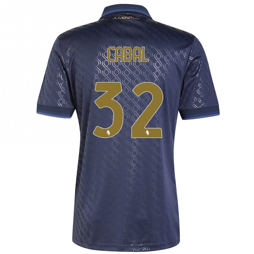 Hombre Fútbol Camiseta Juan Cabal #32 Azul Marino Equipación Tercera 2024/25 Argentina