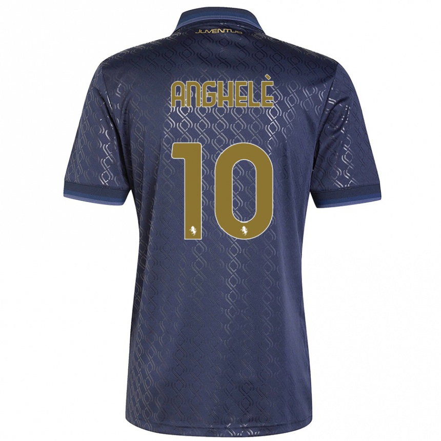 Hombre Fútbol Camiseta Lorenzo Anghelè #10 Azul Marino Equipación Tercera 2024/25 Argentina