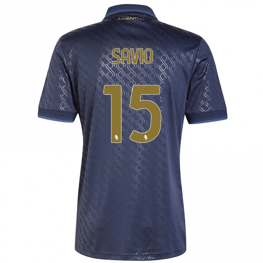 Hombre Fútbol Camiseta Federico Savio #15 Azul Marino Equipación Tercera 2024/25 Argentina