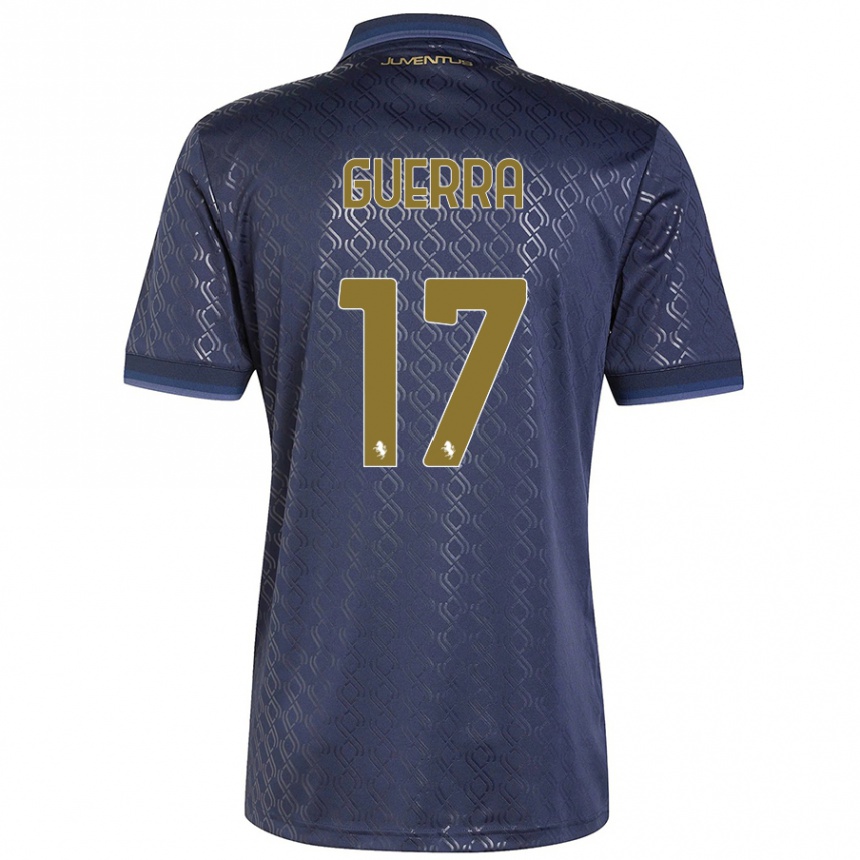 Hombre Fútbol Camiseta Simone Guerra #17 Azul Marino Equipación Tercera 2024/25 Argentina