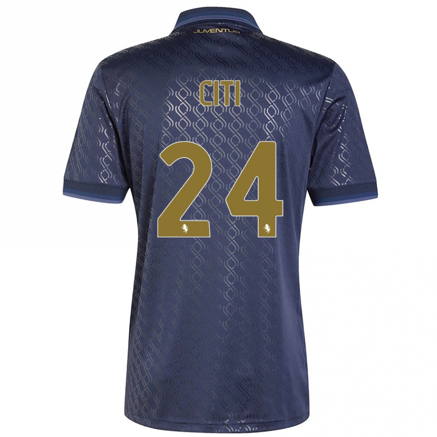 Hombre Fútbol Camiseta Alessandro Citi #24 Azul Marino Equipación Tercera 2024/25 Argentina