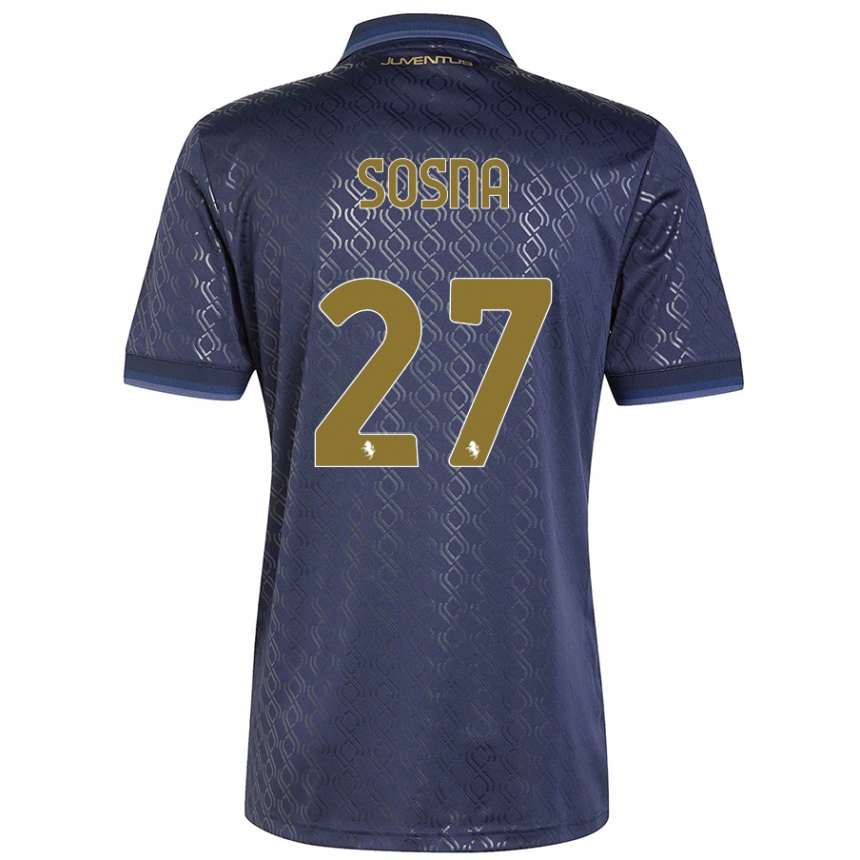 Hombre Fútbol Camiseta Adam Sosna #27 Azul Marino Equipación Tercera 2024/25 Argentina