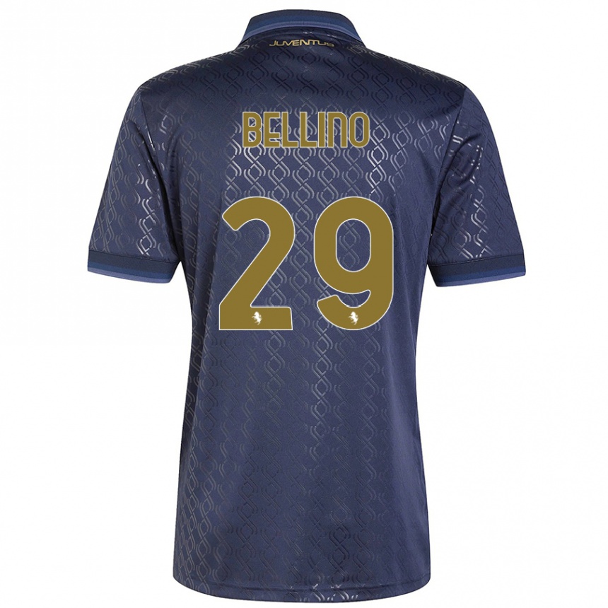 Hombre Fútbol Camiseta Filippo Bellino #29 Azul Marino Equipación Tercera 2024/25 Argentina