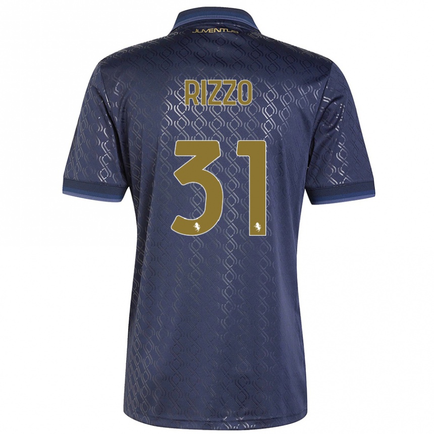 Hombre Fútbol Camiseta Niccolò Rizzo #31 Azul Marino Equipación Tercera 2024/25 Argentina