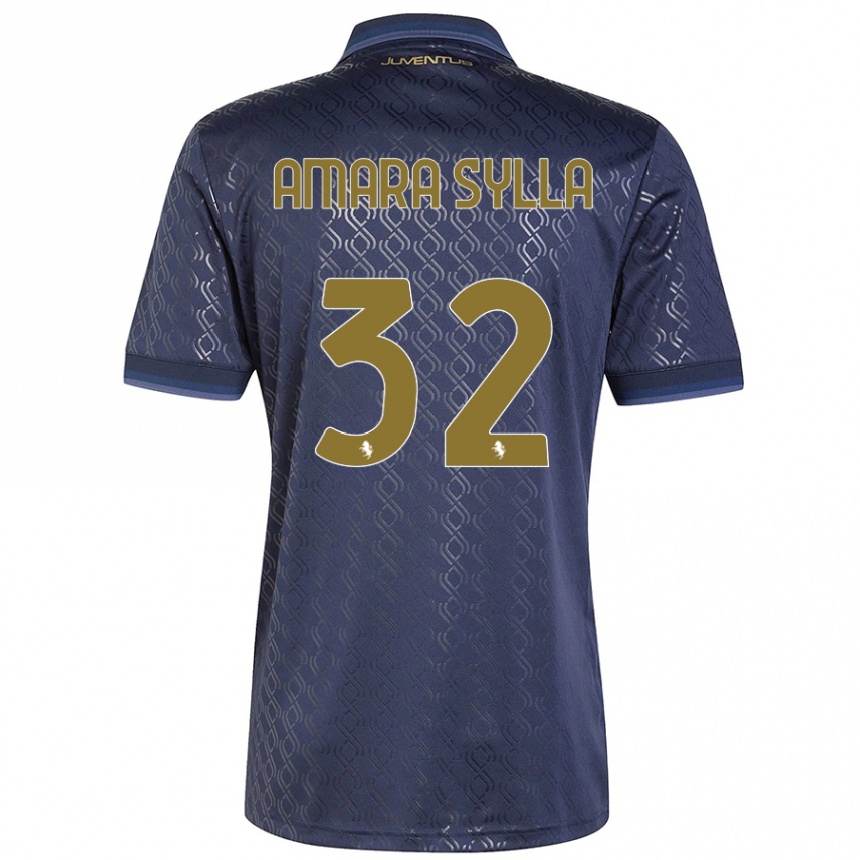 Hombre Fútbol Camiseta Idris Amara Sylla #32 Azul Marino Equipación Tercera 2024/25 Argentina