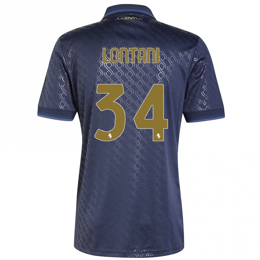 Hombre Fútbol Camiseta Matteo Lontani #34 Azul Marino Equipación Tercera 2024/25 Argentina