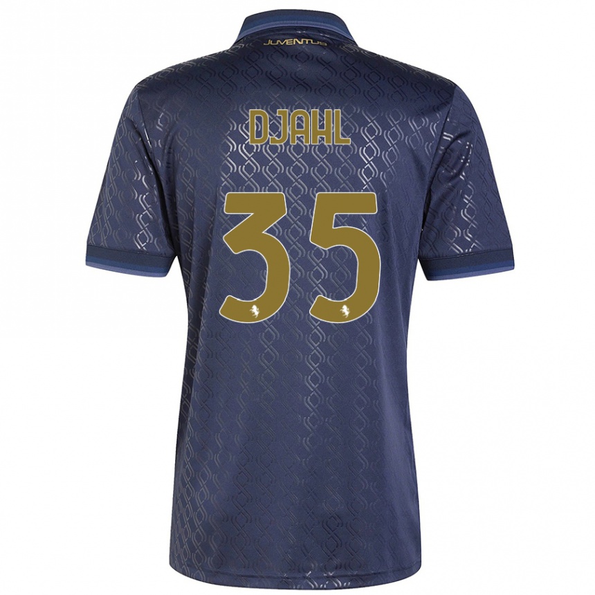 Hombre Fútbol Camiseta Rayan Djahl #35 Azul Marino Equipación Tercera 2024/25 Argentina