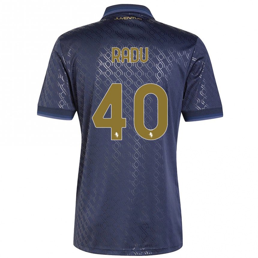 Hombre Fútbol Camiseta Riccardo Radu #40 Azul Marino Equipación Tercera 2024/25 Argentina