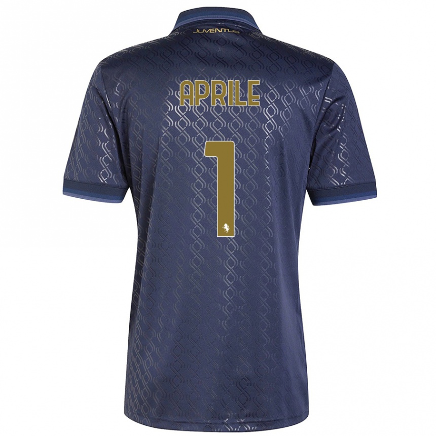 Hombre Fútbol Camiseta Roberta Aprile #1 Azul Marino Equipación Tercera 2024/25 Argentina