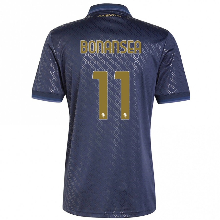 Hombre Fútbol Camiseta Barbara Bonansea #11 Azul Marino Equipación Tercera 2024/25 Argentina