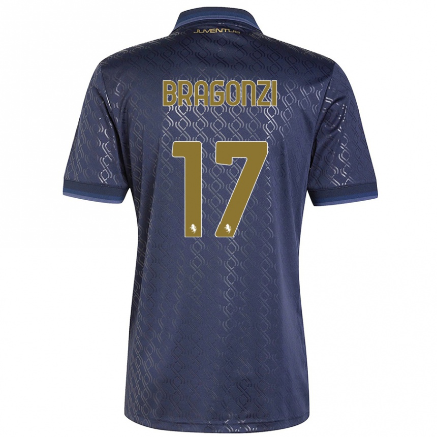 Hombre Fútbol Camiseta Asia Bragonzi #17 Azul Marino Equipación Tercera 2024/25 Argentina