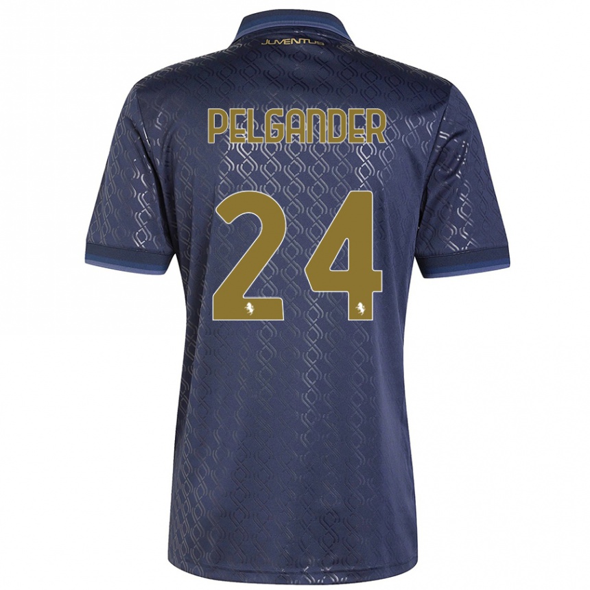 Hombre Fútbol Camiseta Elsa Pelgander #24 Azul Marino Equipación Tercera 2024/25 Argentina